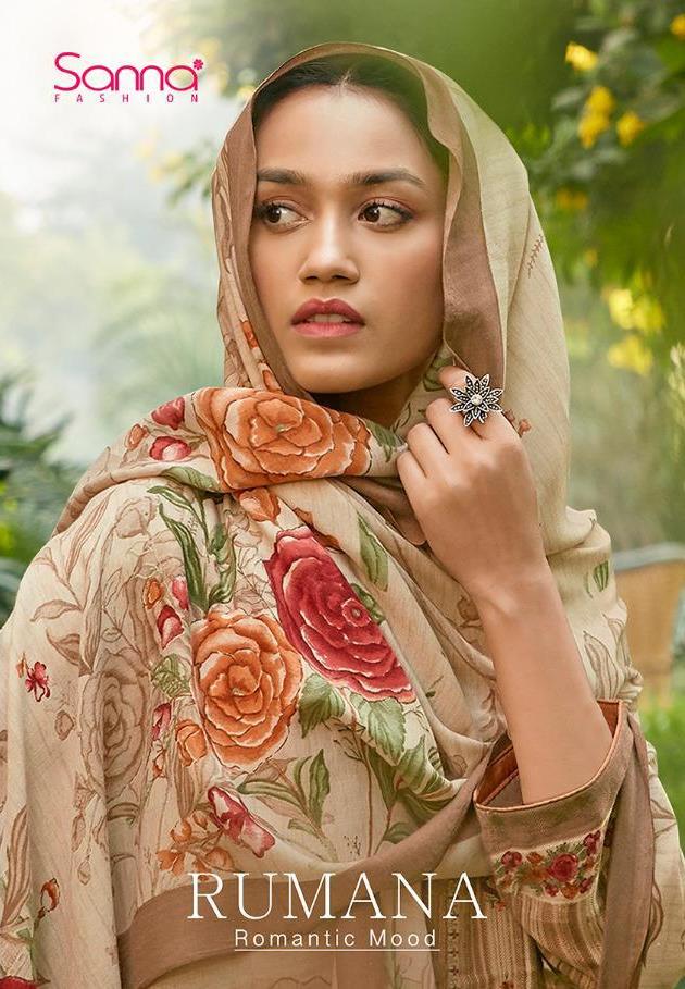 Sanna Rumana Pure Pashmina With Digital Print Salwar Suits Exporter In India