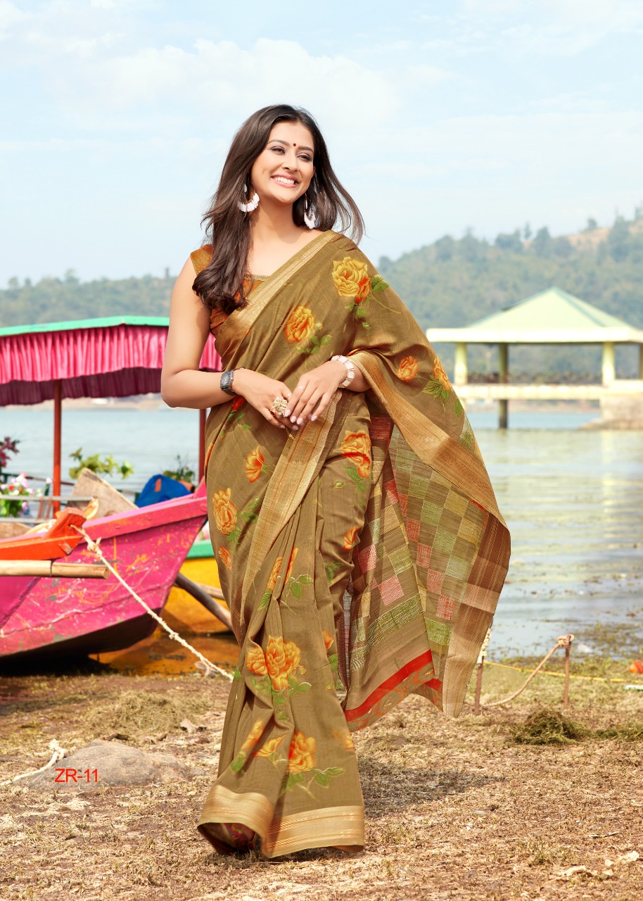 Sr Brands Launch Zarna Kota Linen Saree New Design Concept