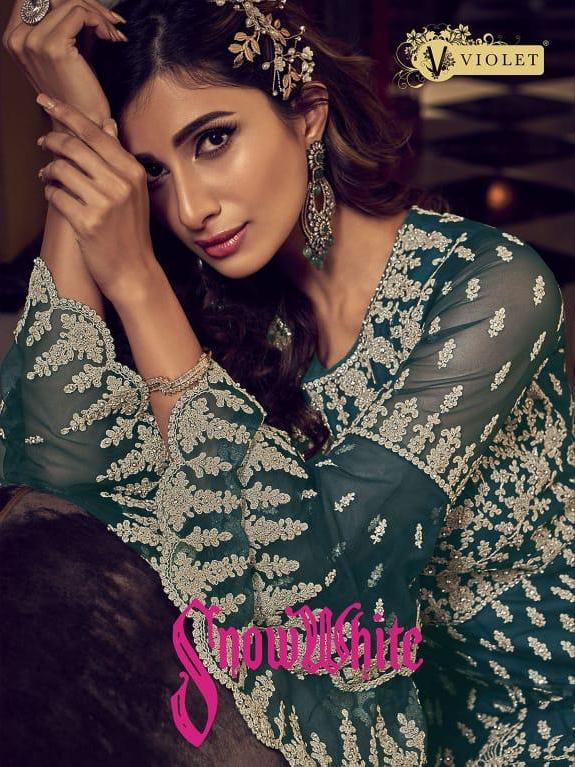 Swagat Launch Snow White 6601-6609 Series Butterfly Net Designer Wedding Wear Salwar Suits