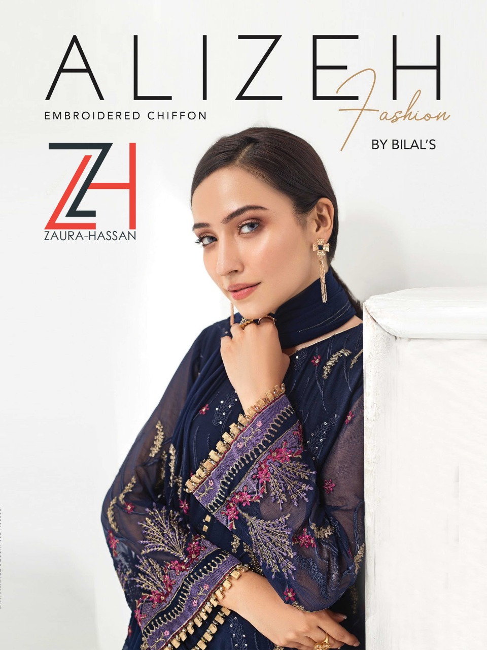 Zaura Hassan Presents Alizeh Georgette With Embroidery Pakistani Suit Concept