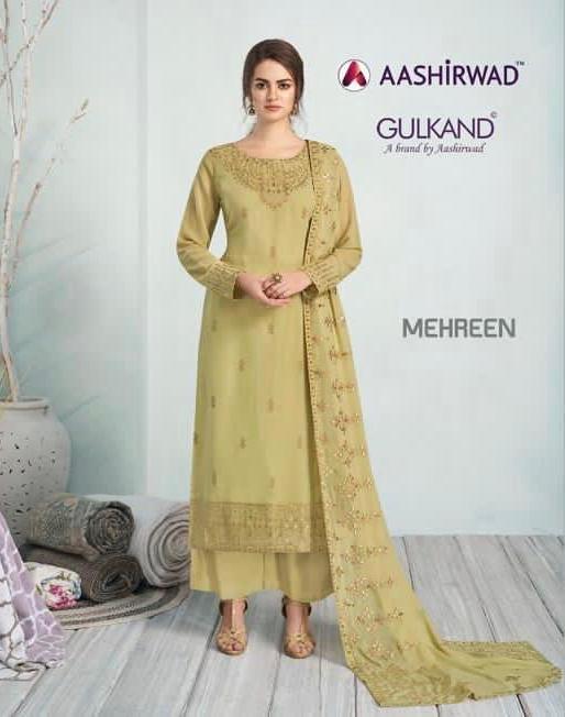 Aashirwad Mehreen Real Georgette With Work Heavy Classy Look Salwar Suits Wholesaler