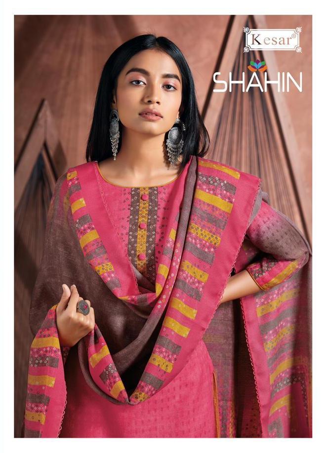 Kesar Karachi Shahin Vol 3 Pashmina With Designer Print Salwar Kameez At Affordable Price