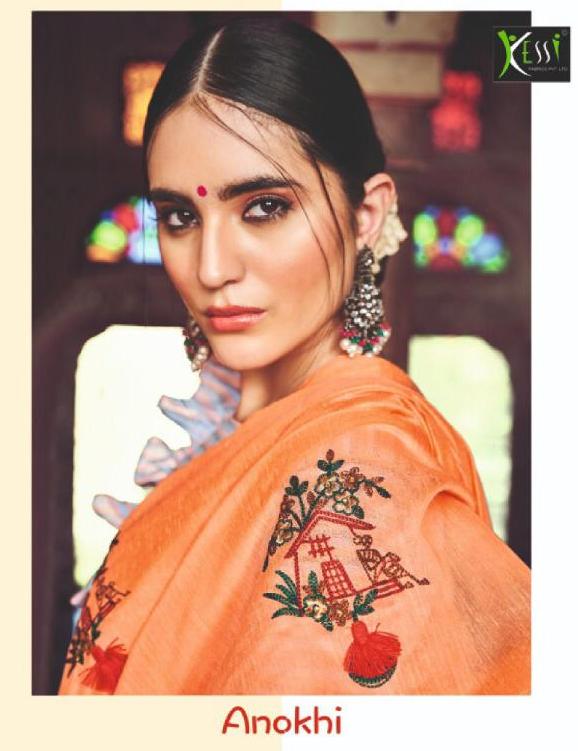 Kessi Anokhi 3931-3940 Series Buy Latest Indian Linen Saris For Women