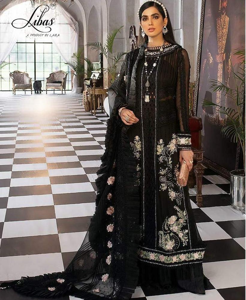Libas Launch Lpc 12 Pure Georgette With Heavy Embroidery Work Wedding Wear Salwar Suits