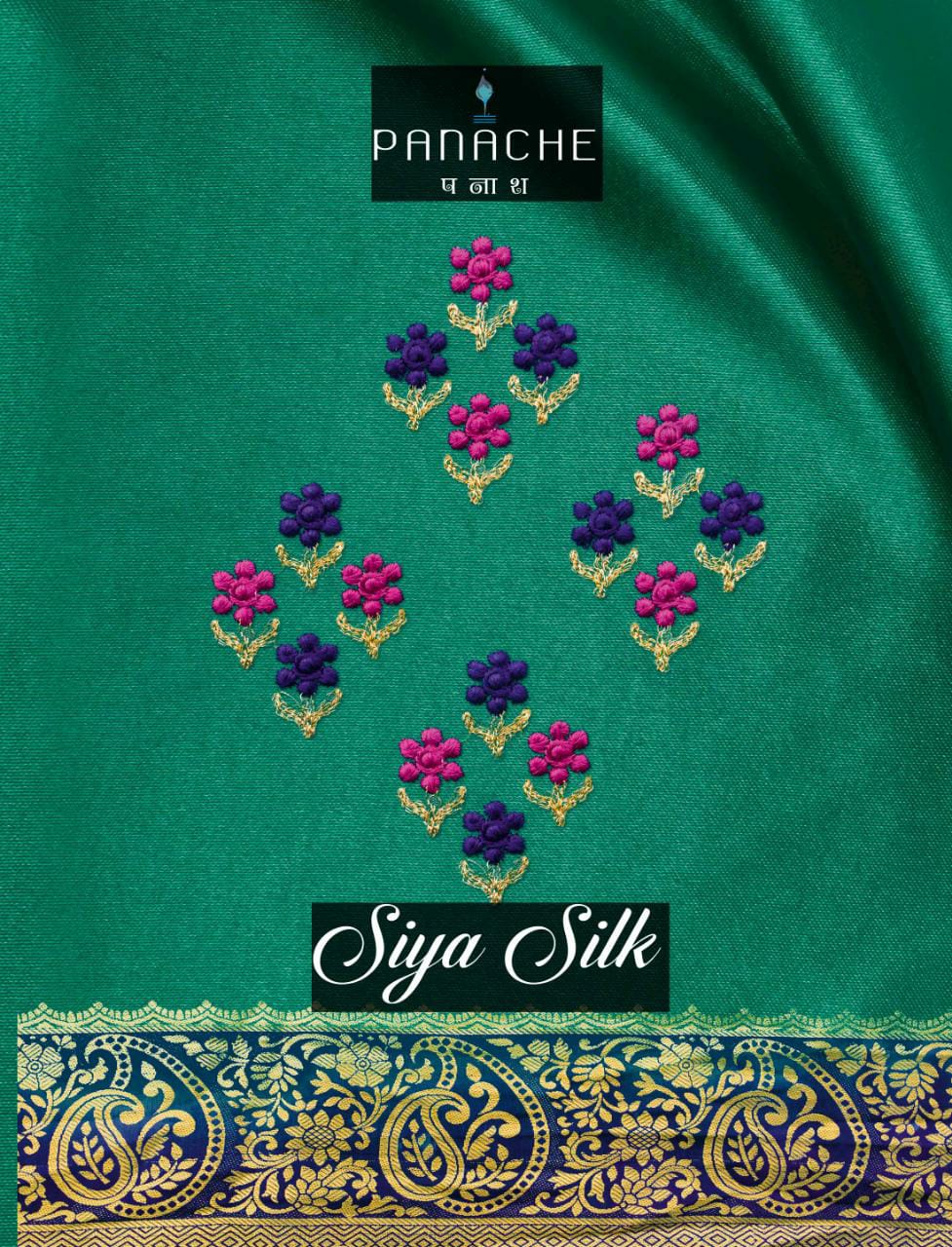 Panache Presents Siya Silk Traditional Wear Designer Stylish Silk Saree Wholesaler