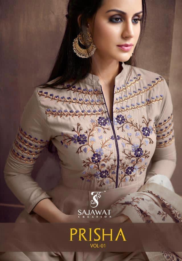 Sajawat Prisha Heavy Maslin Silk Readymade Salwar Kameez Online Supplier