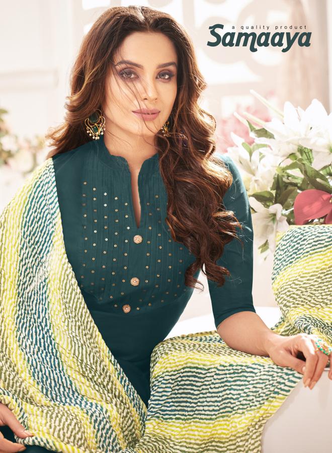 Samaaya By Shagun Modal Silk Print Pretty Look Dress Materials Wholesaler In Surat Market