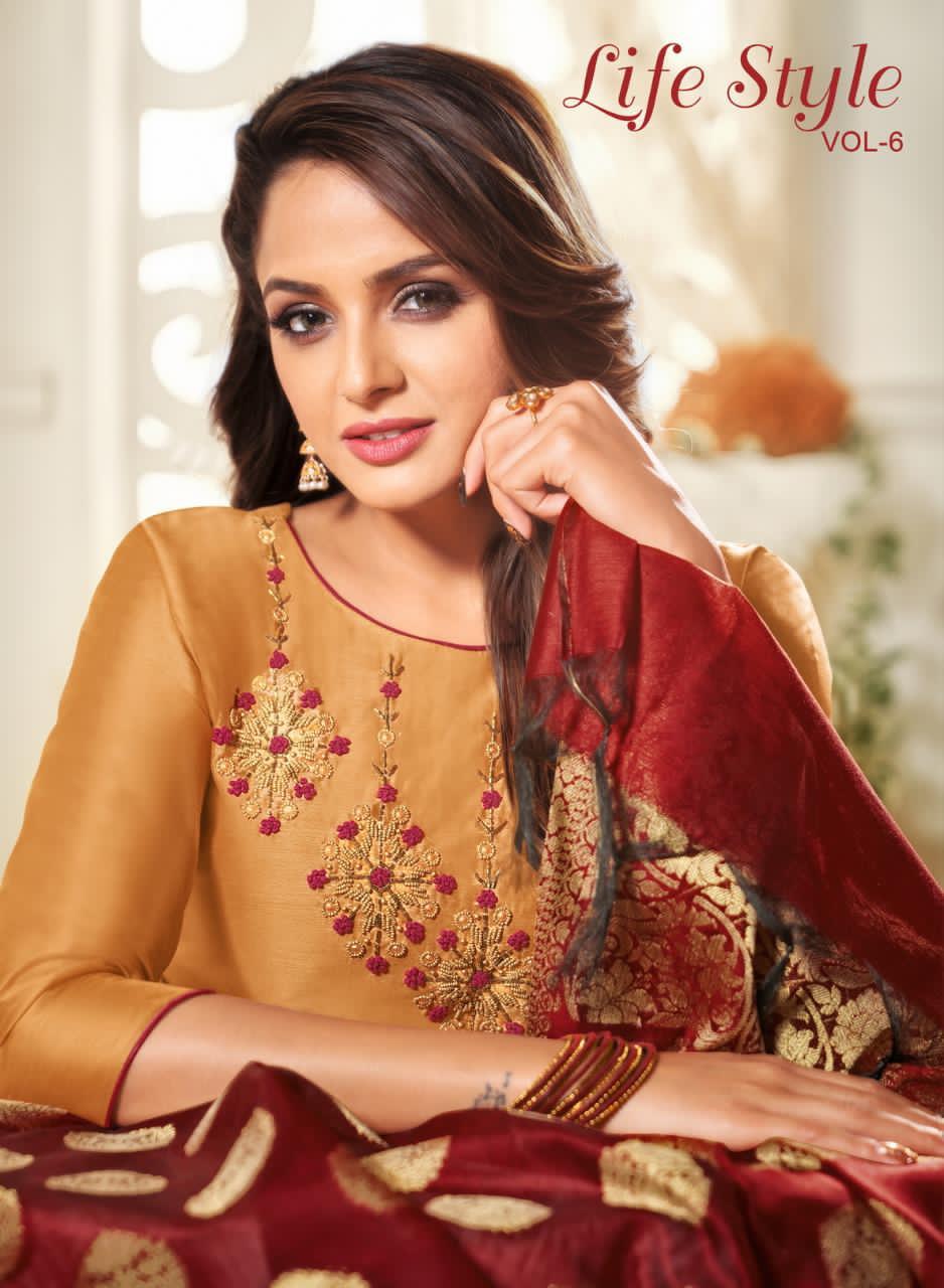 Shagun Presents Life Style Vol 6 Modal Silk Casual Wear Salwar Suits Online Seller