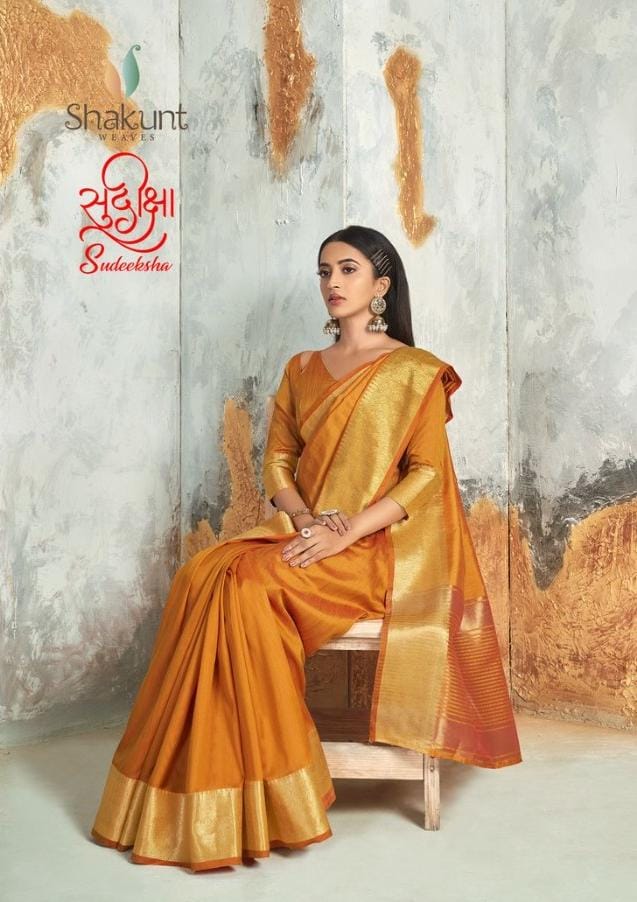 Sudeeksha By Shakunt Cotton Silk New Design Print Saree At Affordable Price In India