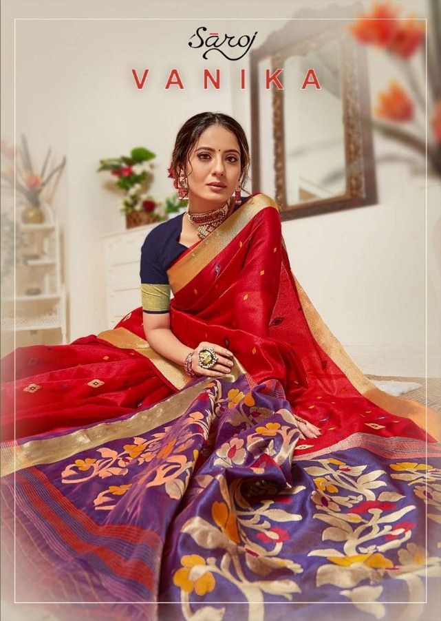 Vanika By Saroj Ethnic Wear Cotton Silk Exclusive Stylish Saree Online Exporter