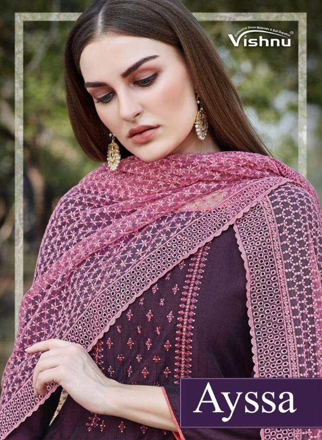 Vishnu Impex Ayssa Designer Pandora Fancy Casual Wear Dress Materials