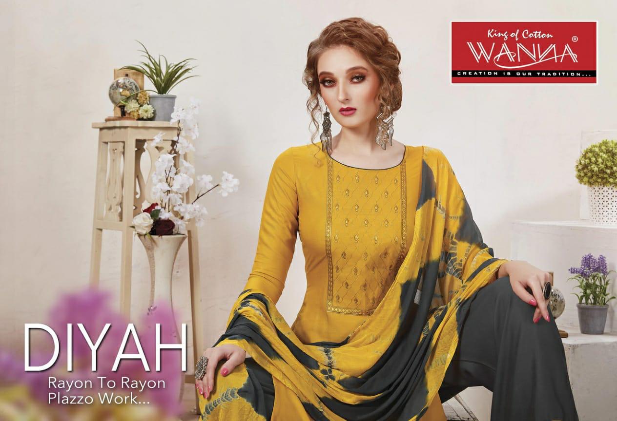 Wanna Launch Diyah Rayon Exclusive Plazzo Bottom Salwar Suits At Wholesale Rate