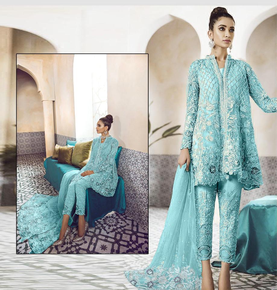 Annus Abrar Vol 1 By Kainat Fab Butterfly Net With Heavy Embroidery Work Salwar Suits