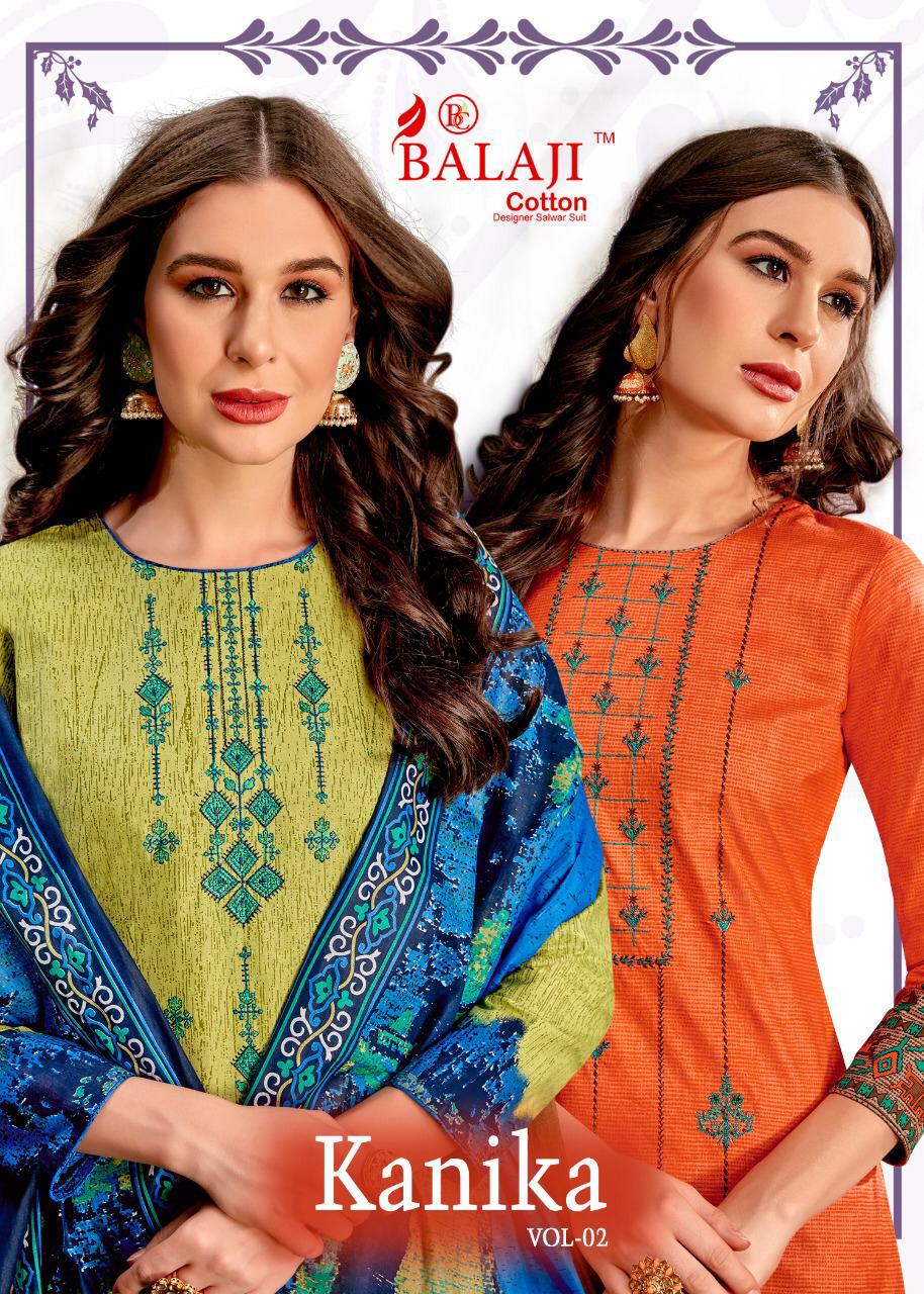 Balaji Cotton Launch Kanika Vol 2 Fancy Print Cotton Casual Wear Dress Materials