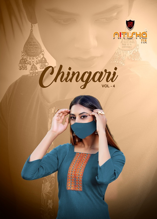 Chingari Vol 4 By Nitisha Nx Soft Cotton Daily Wear Ladies Kurtis