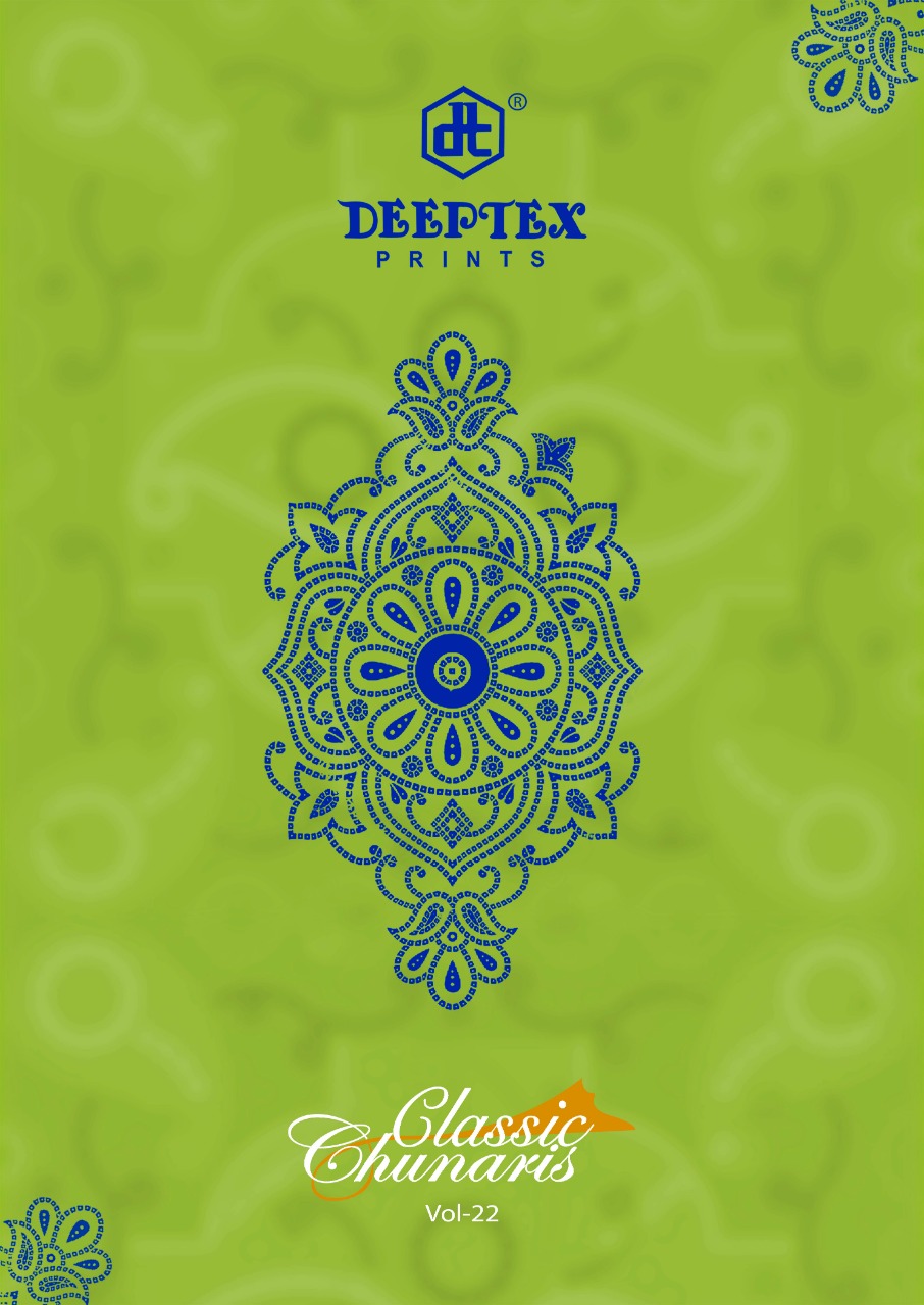 Deeptex Prints Classic Chunaris Vol 22 Bandhani Print Cotton Chudidar Dress Materials Wholesaler