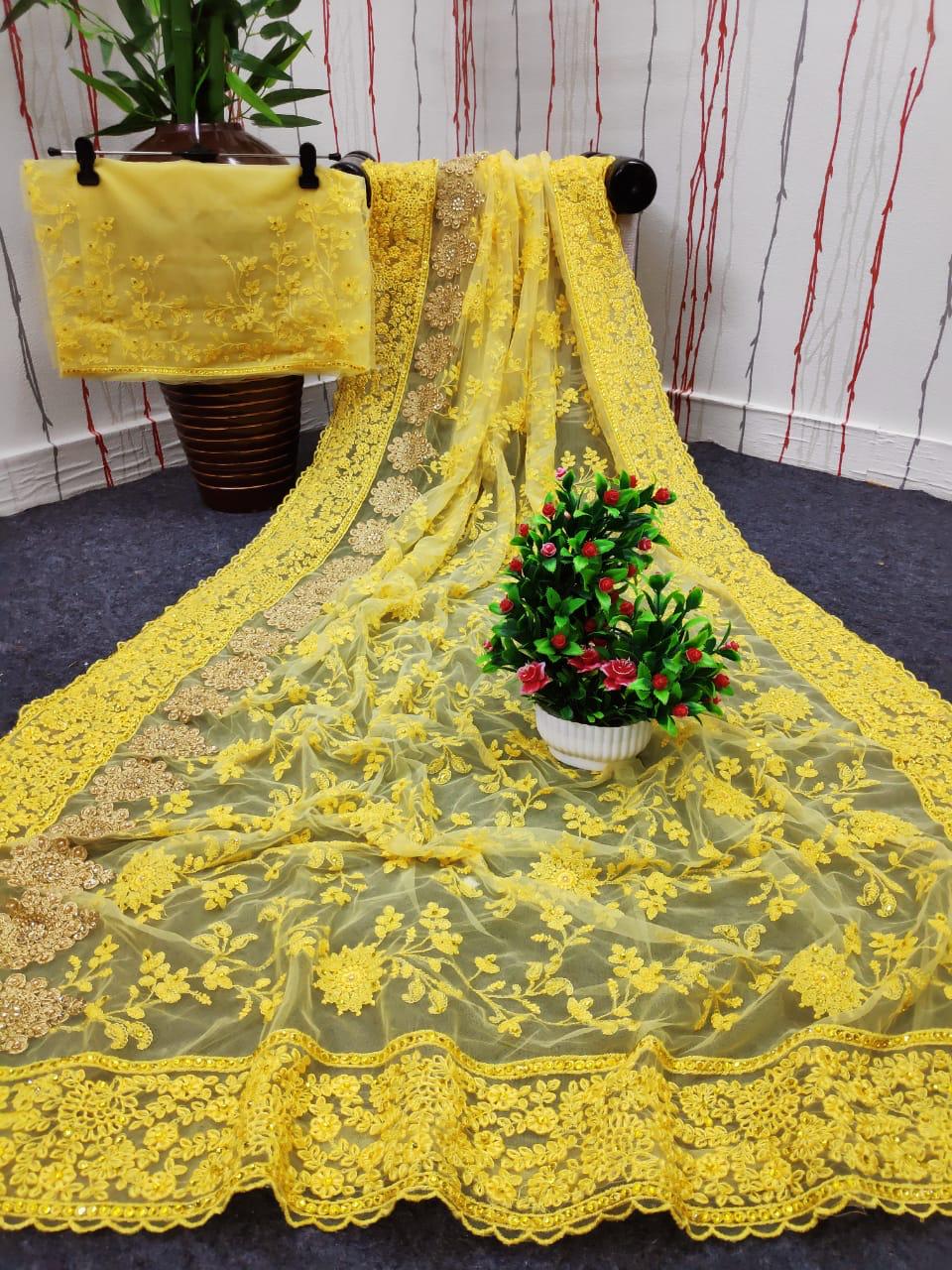 Df 4031 By Divya Fashion Pure Net Exclusive Occasion And Part Wear Saree Collections