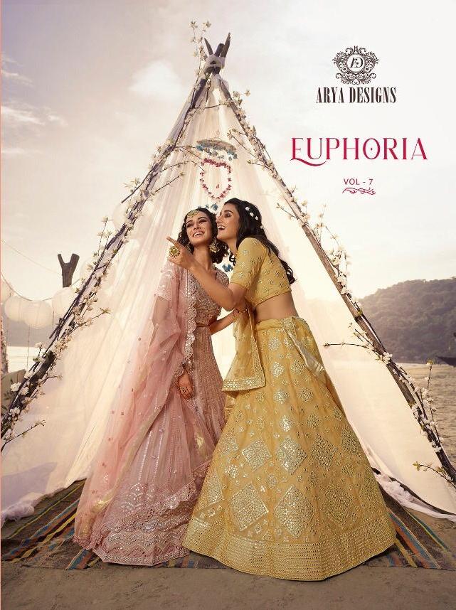Euphoria Vol 7 By Arya Organza Embroidery Bridal Wedding Lehanga