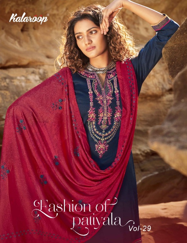 Fashion Of Patiyala Vol 29 By Kalaroop Jam Silk Cotton Readymade Patiyala Suits