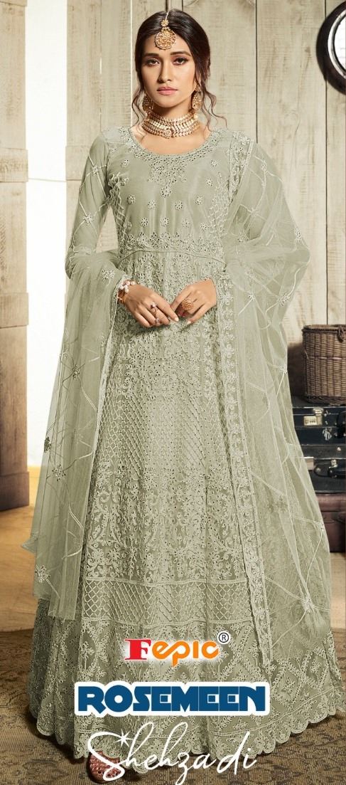 Fepic Rosemeen Shehzadi Blockbuster Vol 2 Net Long Designer Bridal Concept Suits Wholesaler