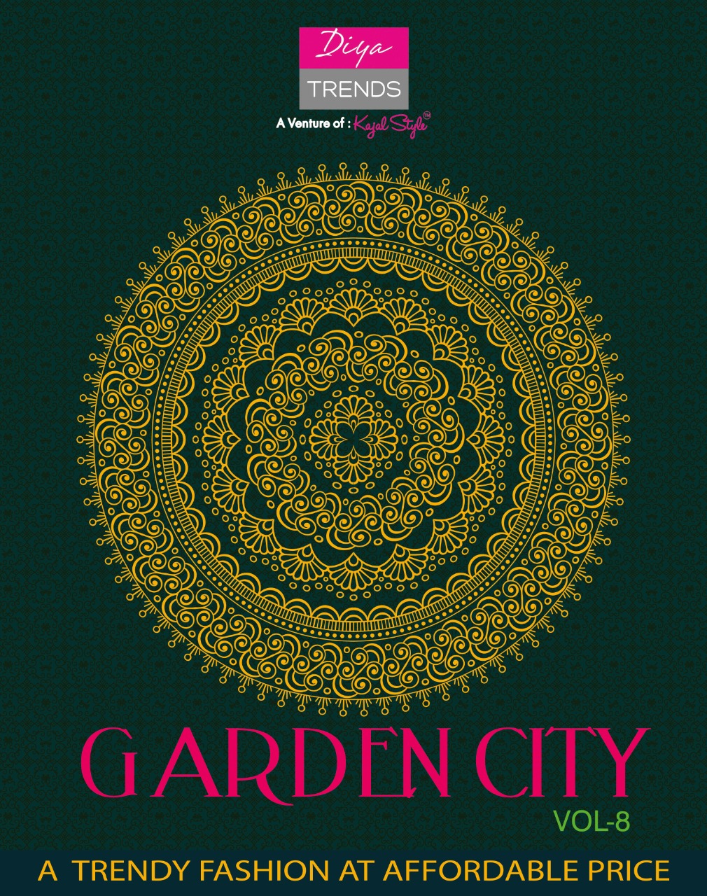 Gardencity Vol 8 Diya Trends Heavy Rayon Print With Embroidery Work Daily Wear Kurti