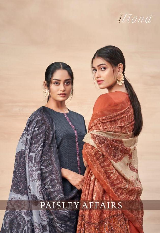 Itrana Presents Paisley Affairs Jam Satin Digital Print Classy Look Salwar Suits