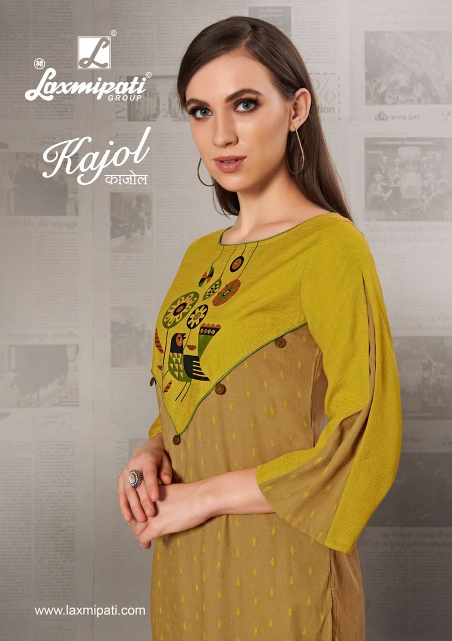 Kajol By Laxmipati Group Charming Look Cotton Kurti Catalogs