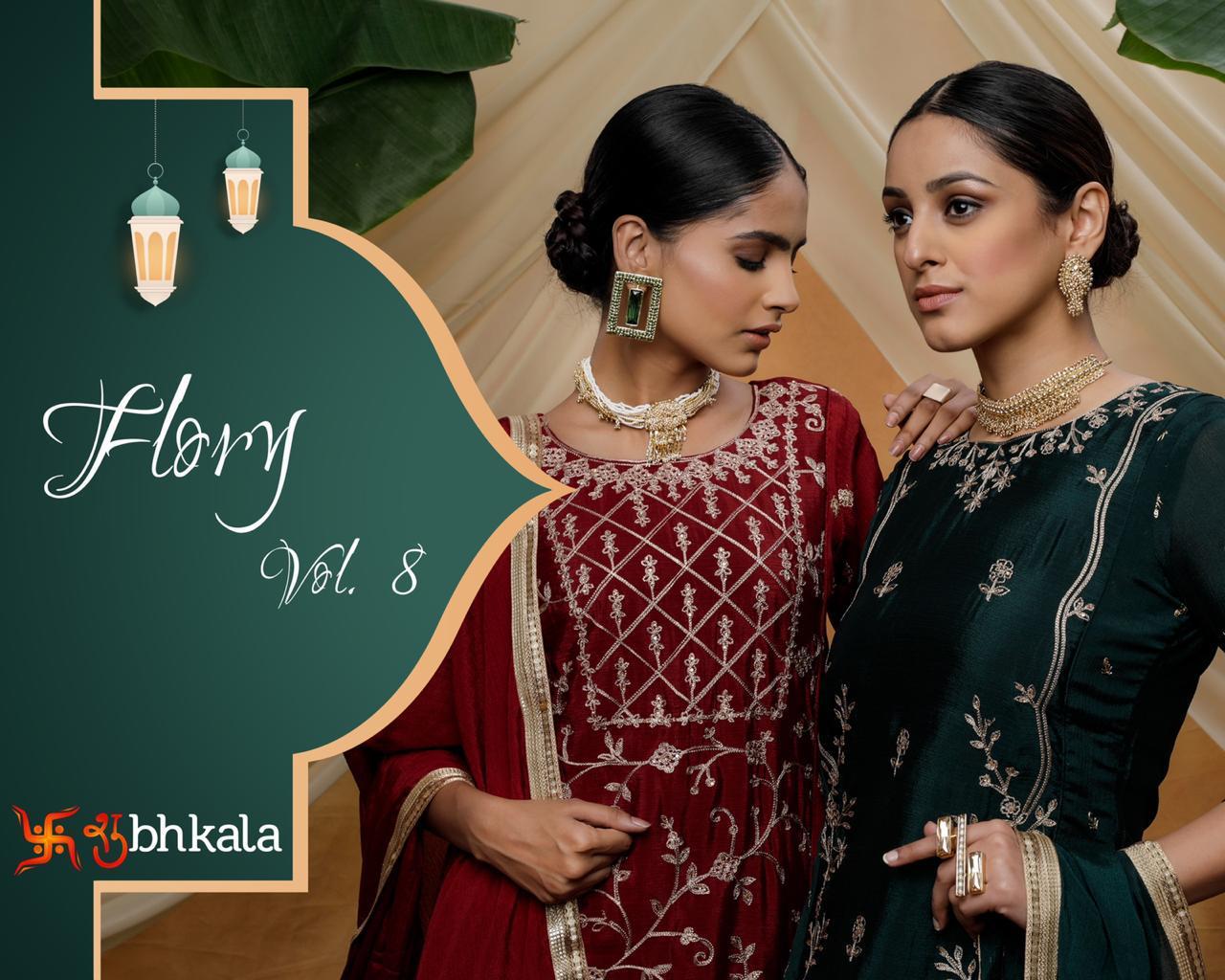 Khushboo Launch Flory Vol 8 Exclusive Designer Fancy Women Salwar Suits Online Seller