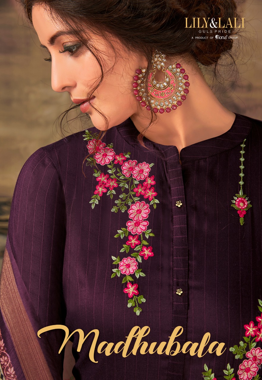 Lily And Lali Launch Madhubala Readymade Bemberg Silk Festival Wear Suits