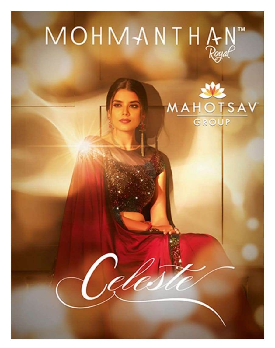 Mahotsav Launch Celeste Heavy Party Wear Fancy Designer Exclusive Saree Trader