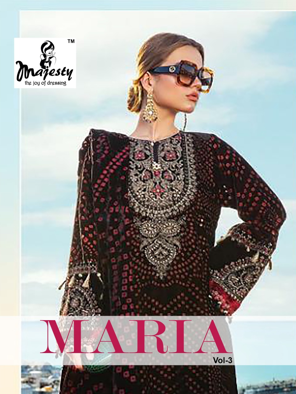Maria Vol 3 By Majesty Jam Silk Digital Print Charming Look Salwar Kameez In India