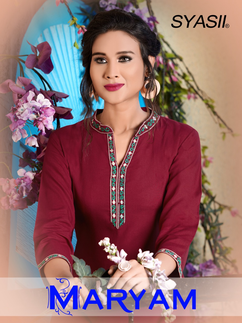 Maryam By Syasii Designer Latest Formal Wear Rayon Kurti Catalogs At Chipest Price