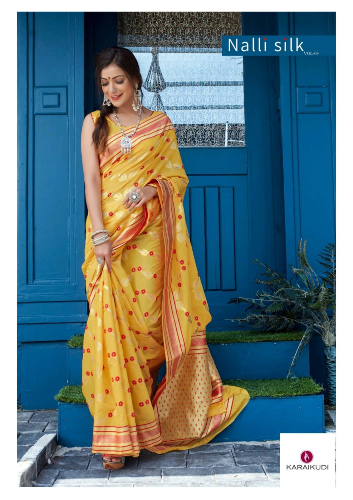 Nalli Silk By Karaikudi Handloom Silk With Fancy Border Branded Collections Ladies Wear Saree
