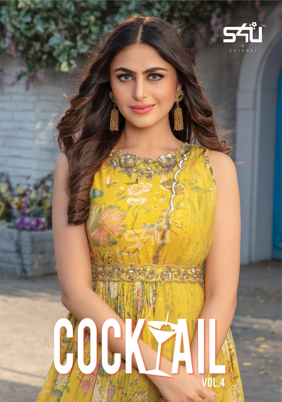 S4u Present Cocktail Vol 4 Georgette Indo Western 2021 Wedding Party Wear Collection