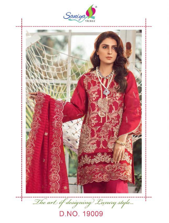 Saniya Trendz Elaf Vol 3 Pure Cambric Cotton With Work Exclusive Trending Series Pakistani Suits