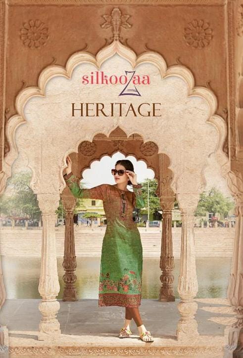 Silkoozaa Heritage Modal Satin Casual Wear Classy Look New Design Print Kurti Trader