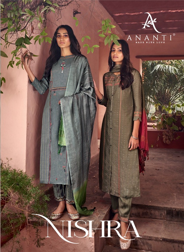 Ananti Nishra Weaving Viscose Readymade Faunctional Wear Kurti Bottom With Dupatta