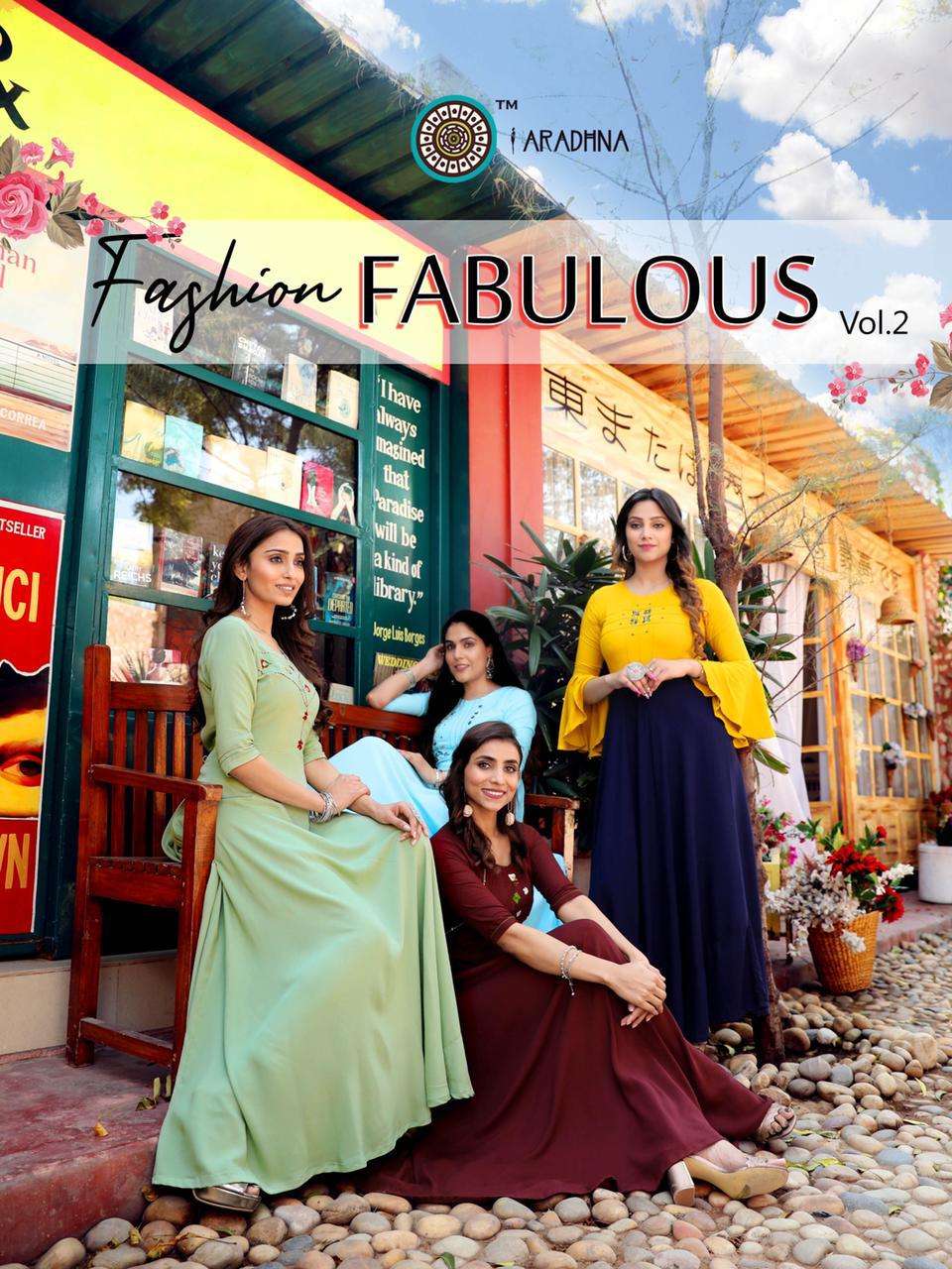 aradhna fashion fabulous vol 2 long gown style women kurtis collection 