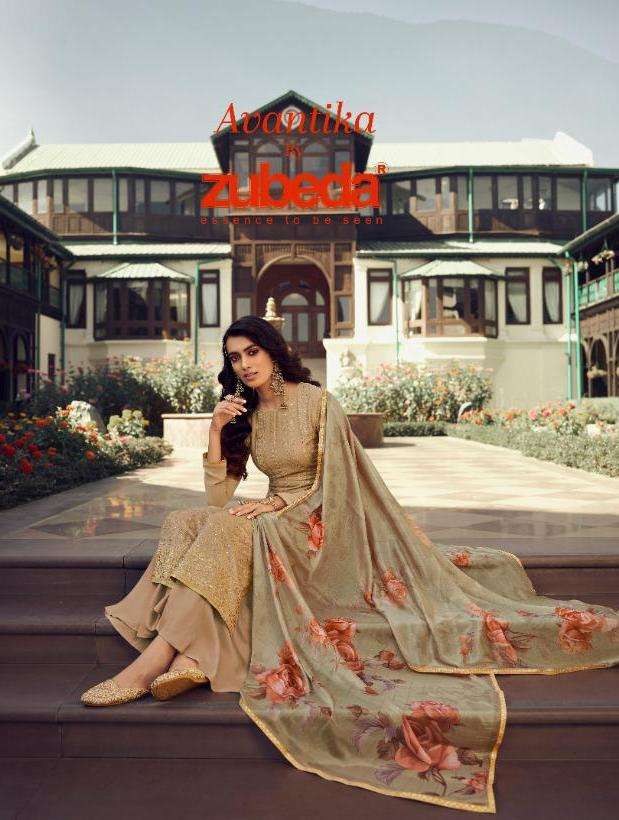 avantika by zubeda georgette embroidery classy look designer salwar kameez
