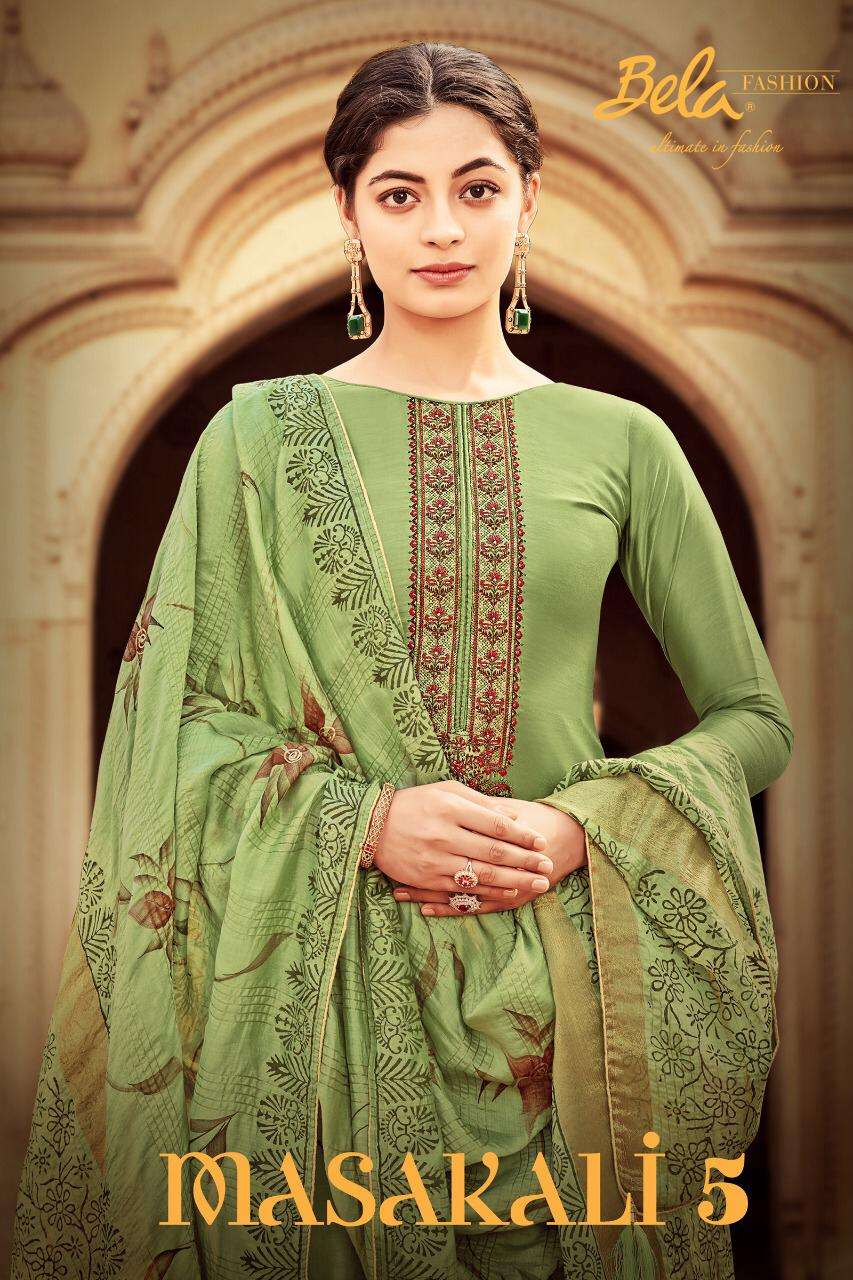 bela fashion masakali vol 5 cotton silk new women salwar suits design wholesaler 
