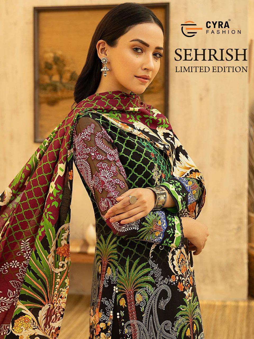 cyra fashion sehrish limited edition cotton pakistani suits concept collection 