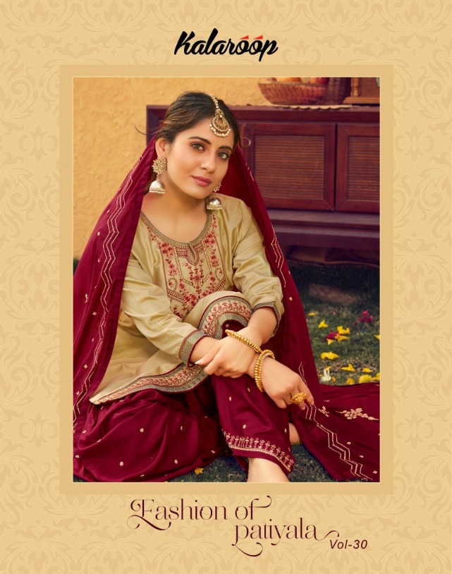 Fashion Of Patiyala Vol 30 By Kalaroop Jam Silk Cotton Readymade Salwar Suits