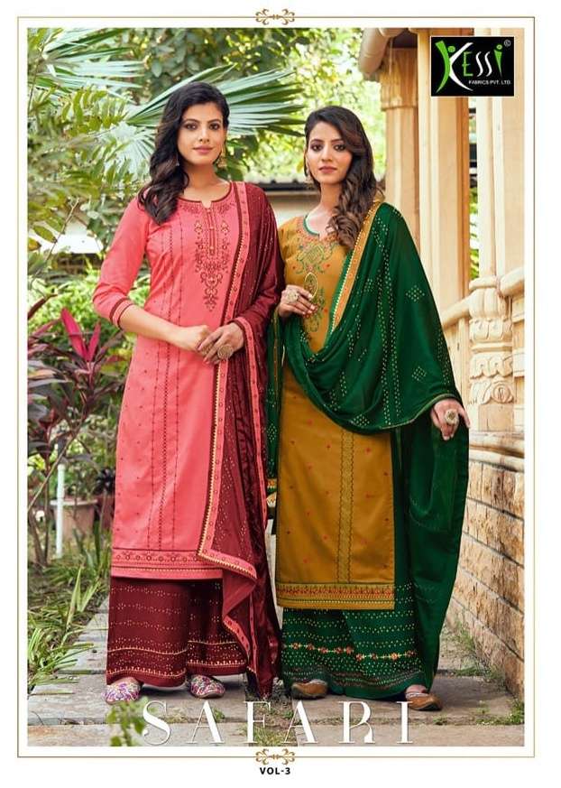 kessi fabrics safari vol 3 plazzo style women salwar kameez catalog for summer 2021