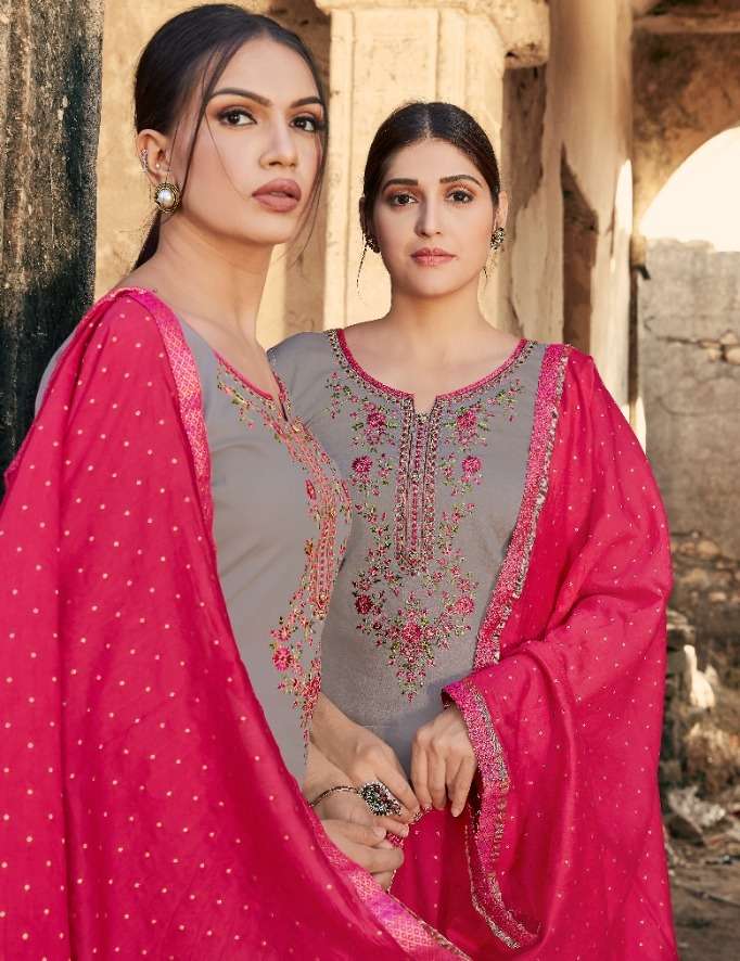 lashkara vol 2 by kessi fabrics jam silk ladies suits with 3 mtr bottom collection 