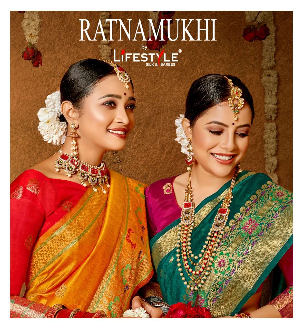 lifestyle ratnamukhi crystal silk traditional wear indian saree