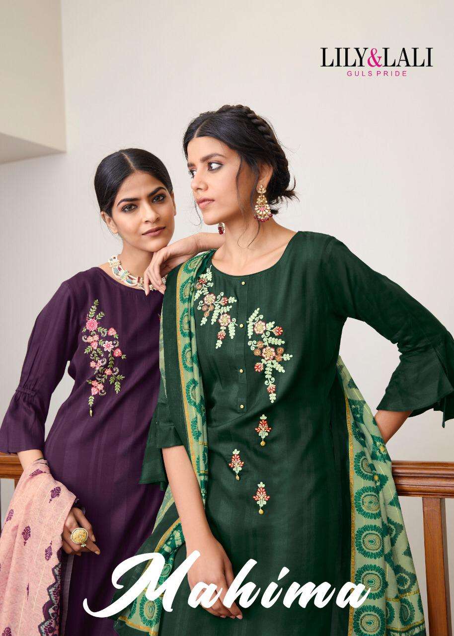 lilly & lali mahima 6021-6028 series elegant readymade salwar suits women girls 