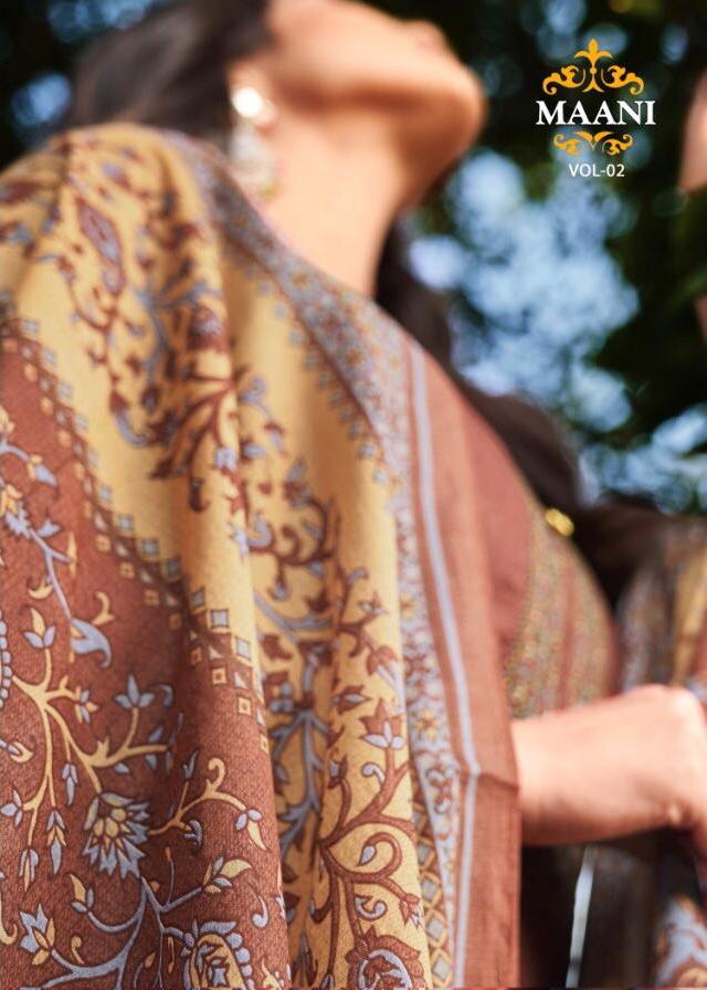 Maani Vol 2 By Lavina Cotton Embroidery Summer Wear Dress Materials