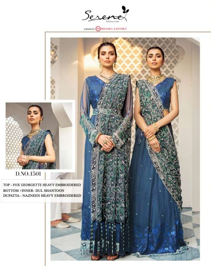 megha exports naqsh georgette embroidery pakistani salwar kameez