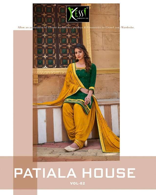 patiyala house vol 82 by kessi fabrics punjabi suits wholesaler in surat 