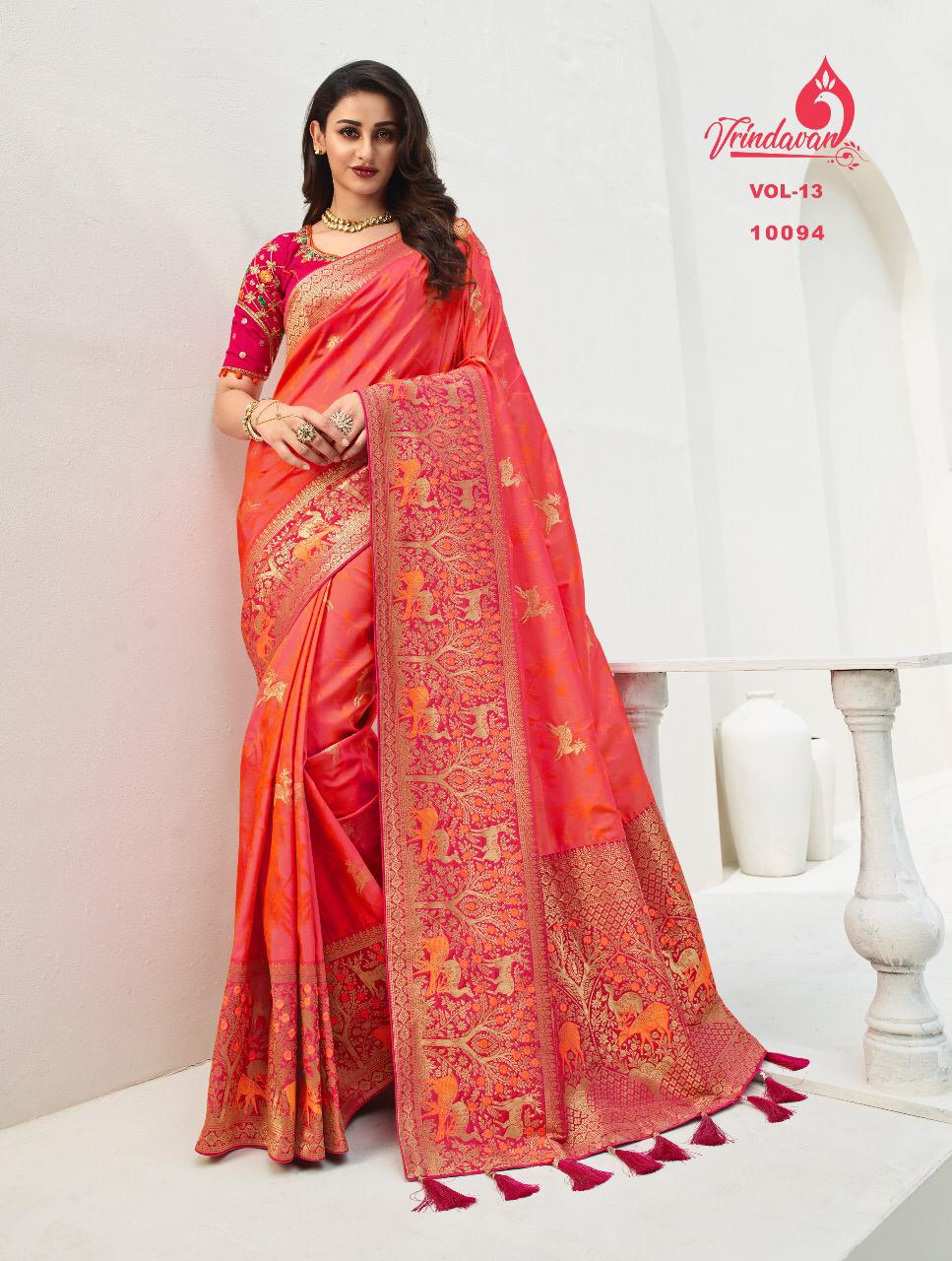 Royal Vrindavan Vol 13 Banarasi Silk Designer Heavy Rich Look Saree